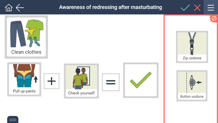 Dressing and checking yourself