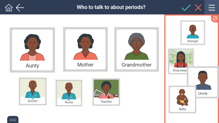 who you can talk to about periods